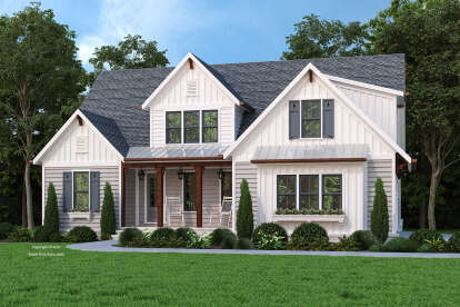 Modern Farmhouse House Plan #8594-00459 Elevation Photo