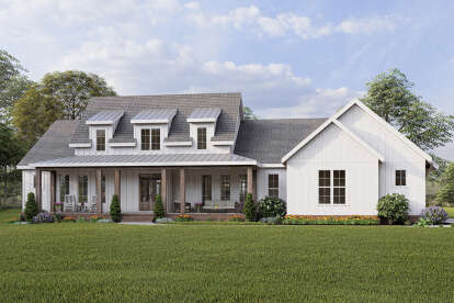 Modern Farmhouse House Plan #009-00307 Elevation Photo