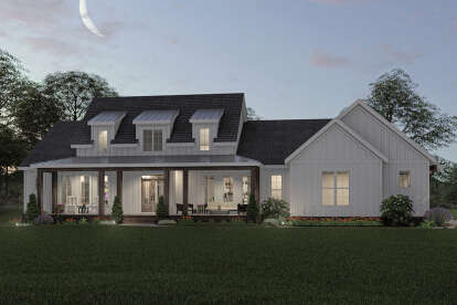 Modern Farmhouse House Plan #009-00307 Elevation Photo