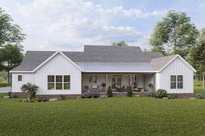 Modern Farmhouse House Plan #009-00307 Elevation Photo