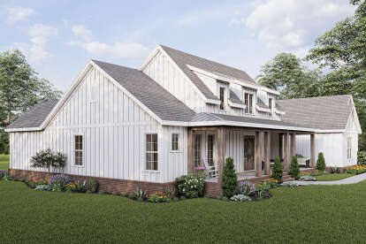 Modern Farmhouse House Plan #009-00307 Elevation Photo