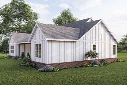 Modern Farmhouse House Plan #009-00307 Elevation Photo