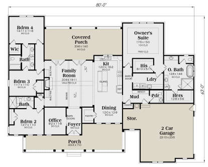 House Plan House Plan #26011 Drawing 1