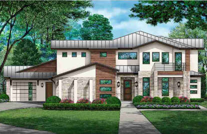 4 Bed, 4 Bath, 4770 Square Foot House Plan - #5445-00478