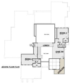 Second Floor for House Plan #5445-00478
