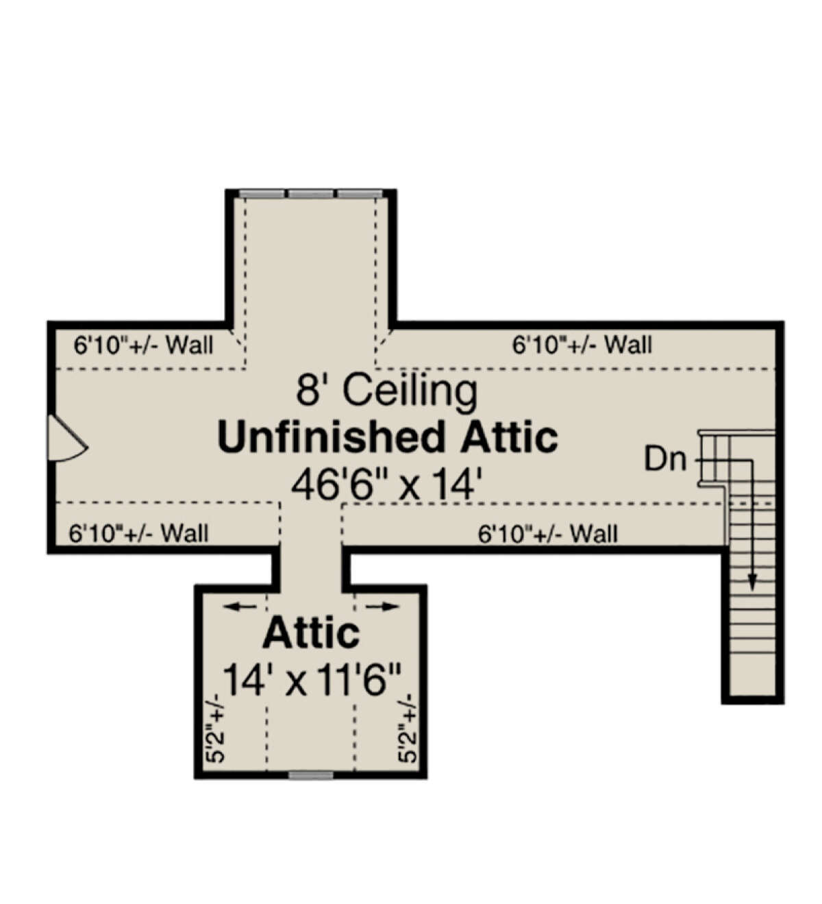 Attic Space for House Plan #035-00941