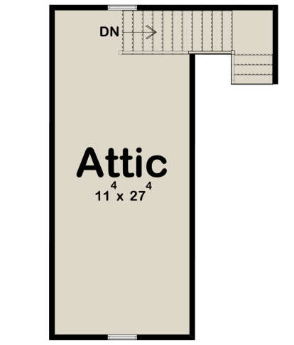 Attic Space for House Plan #963-00605