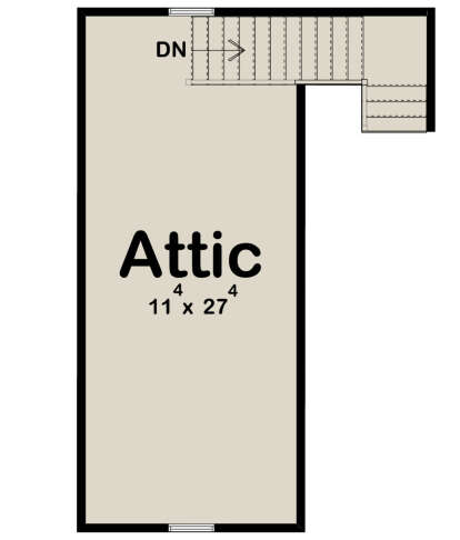 Attic Space for House Plan #963-00605