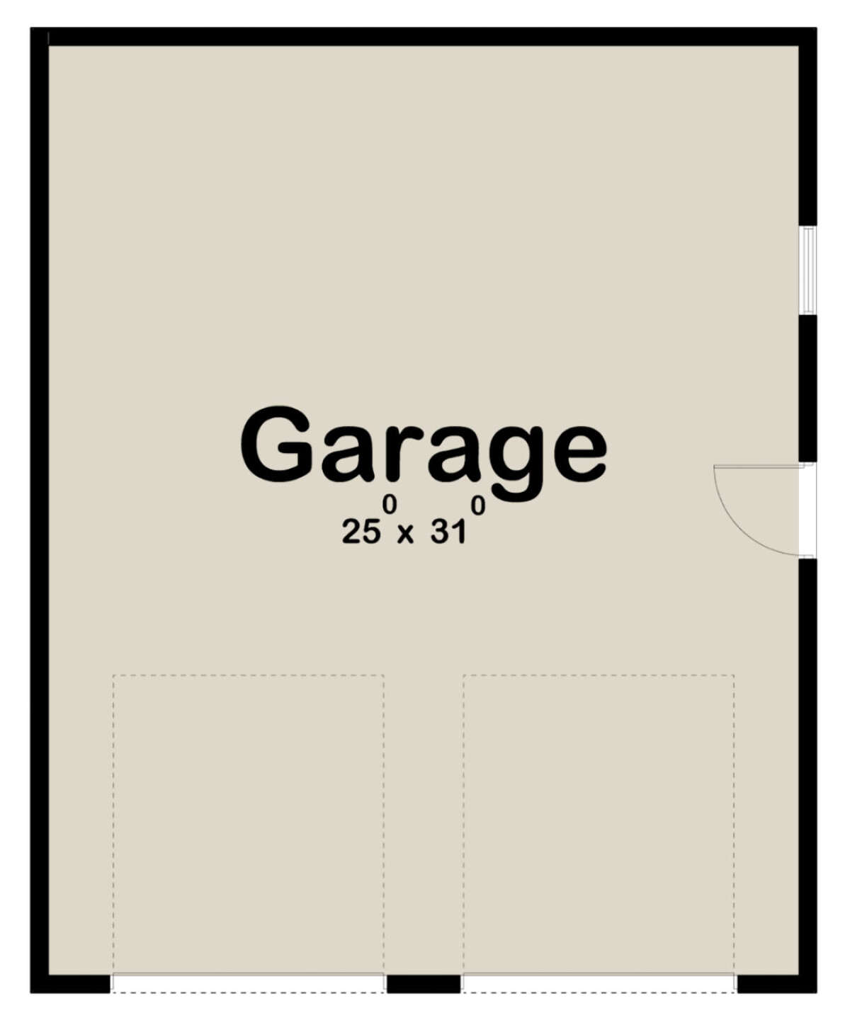 Garage Floor for House Plan #963-00606
