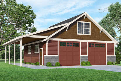 Barn House Plan #035-00942 Elevation Photo