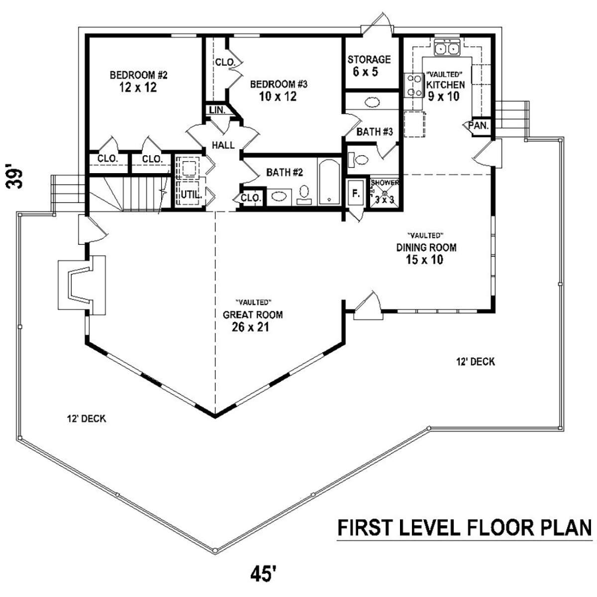 Main Floor for House Plan #053-00303