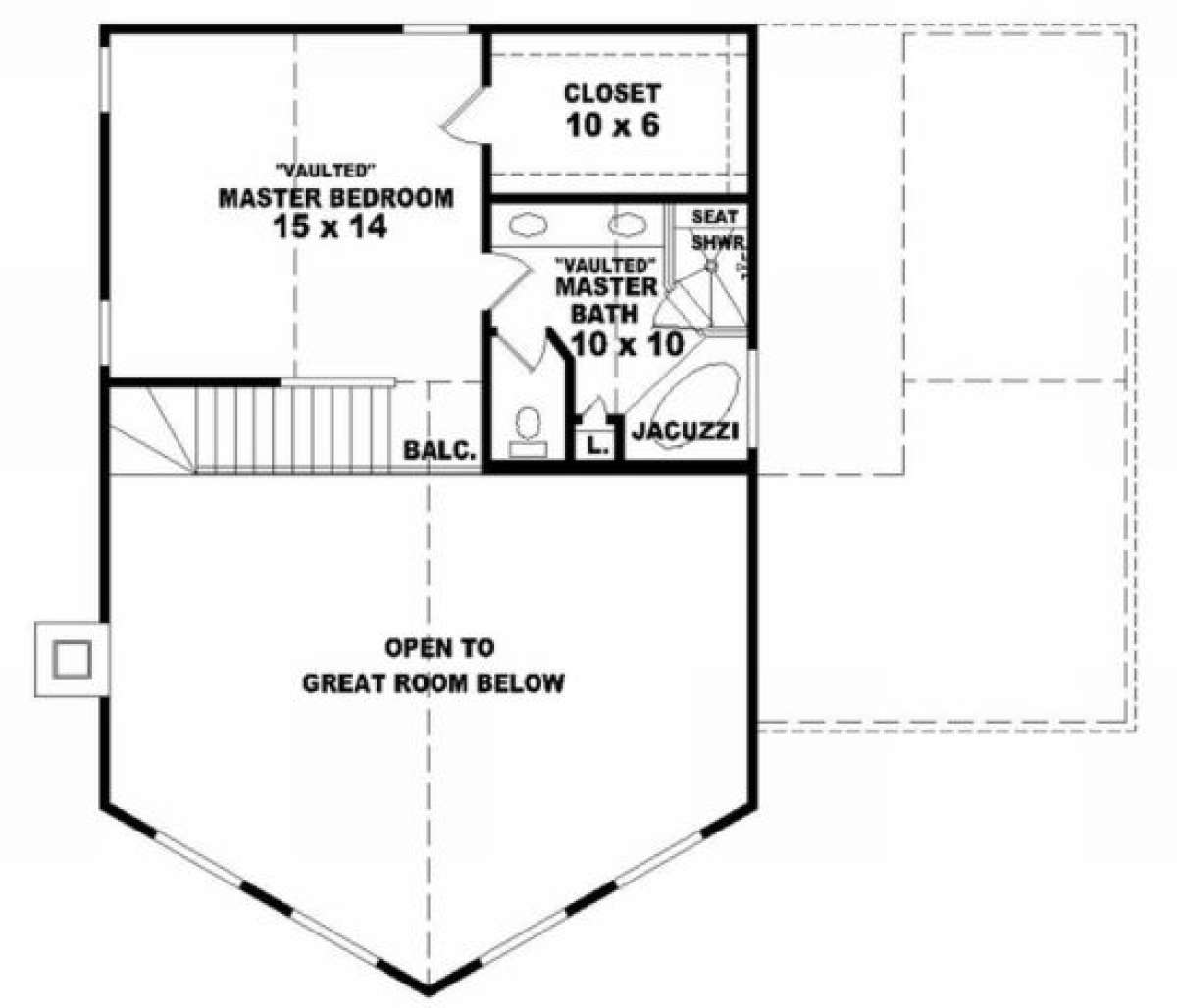 Second Floor for House Plan #053-00303