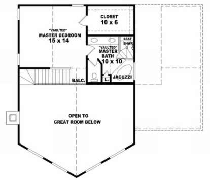 Second Floor for House Plan #053-00303