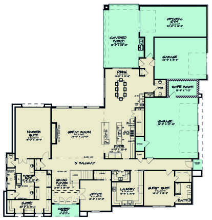 House Plan House Plan #26020 Drawing 1