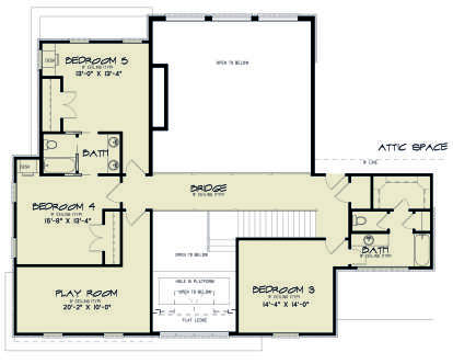 Second Floor for House Plan #8318-00216