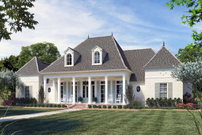 European House Plan #4534-00066 Elevation Photo