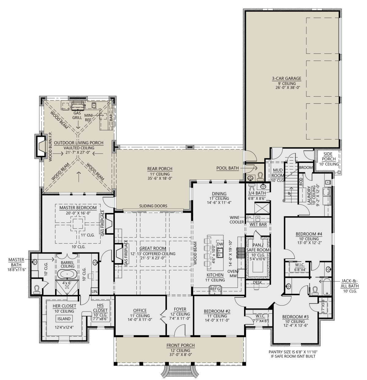 Main Floor for House Plan #4534-00066