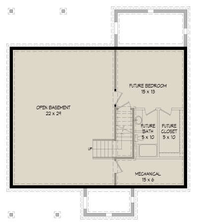 Basement for House Plan #940-00373