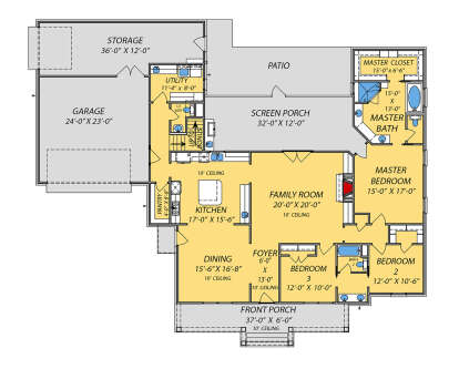 Main Floor  for House Plan #9279-00042