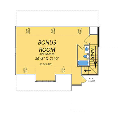 Bonus Room for House Plan #9279-00042