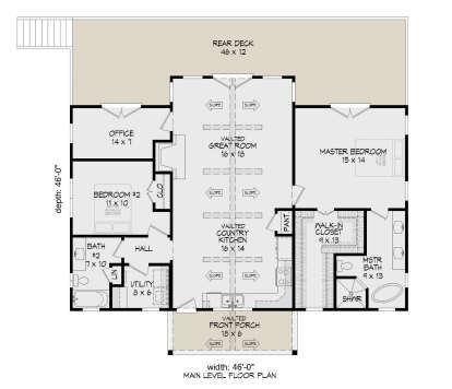 Main Floor for House Plan #940-00374