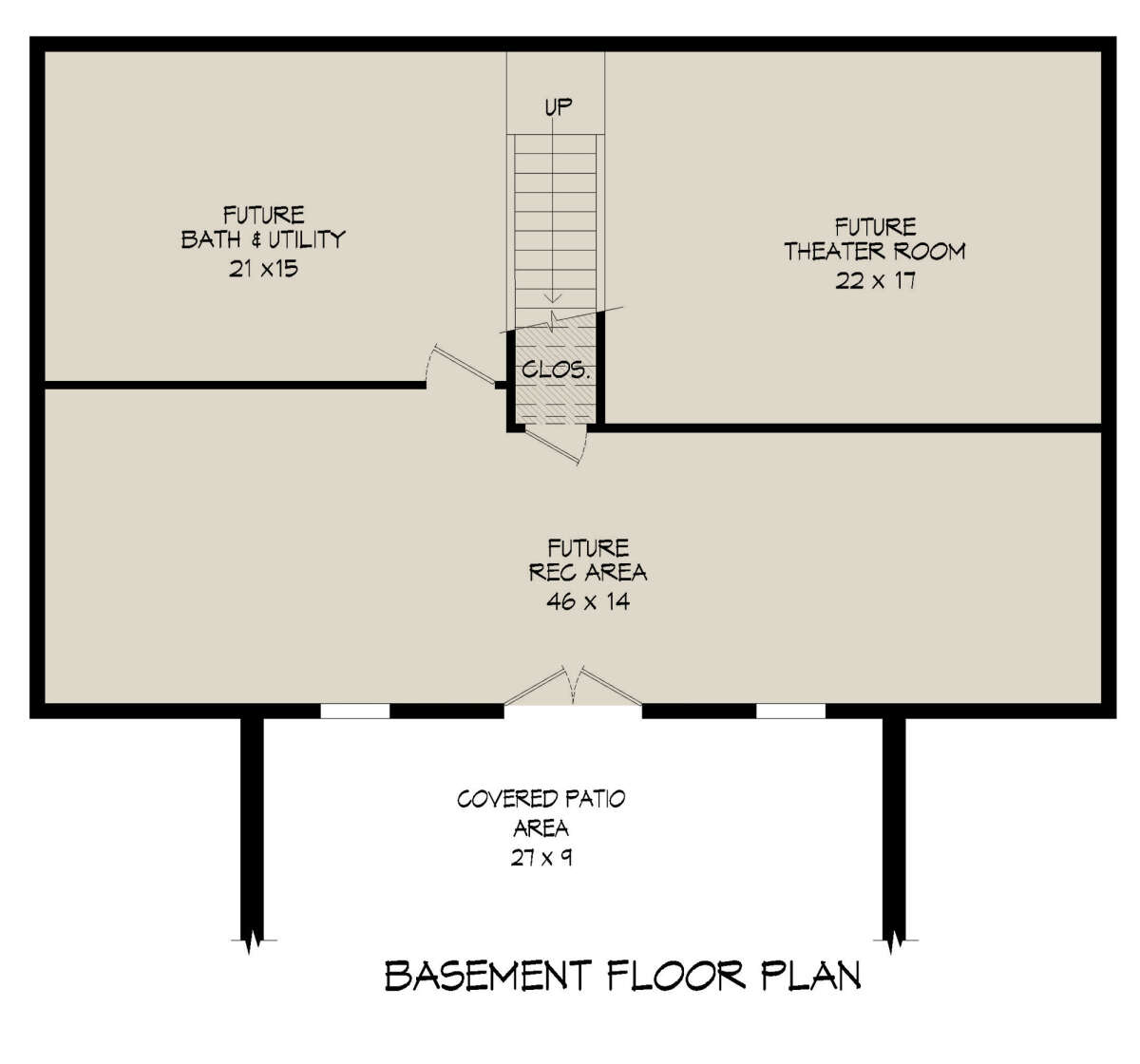 Basement for House Plan #940-00375