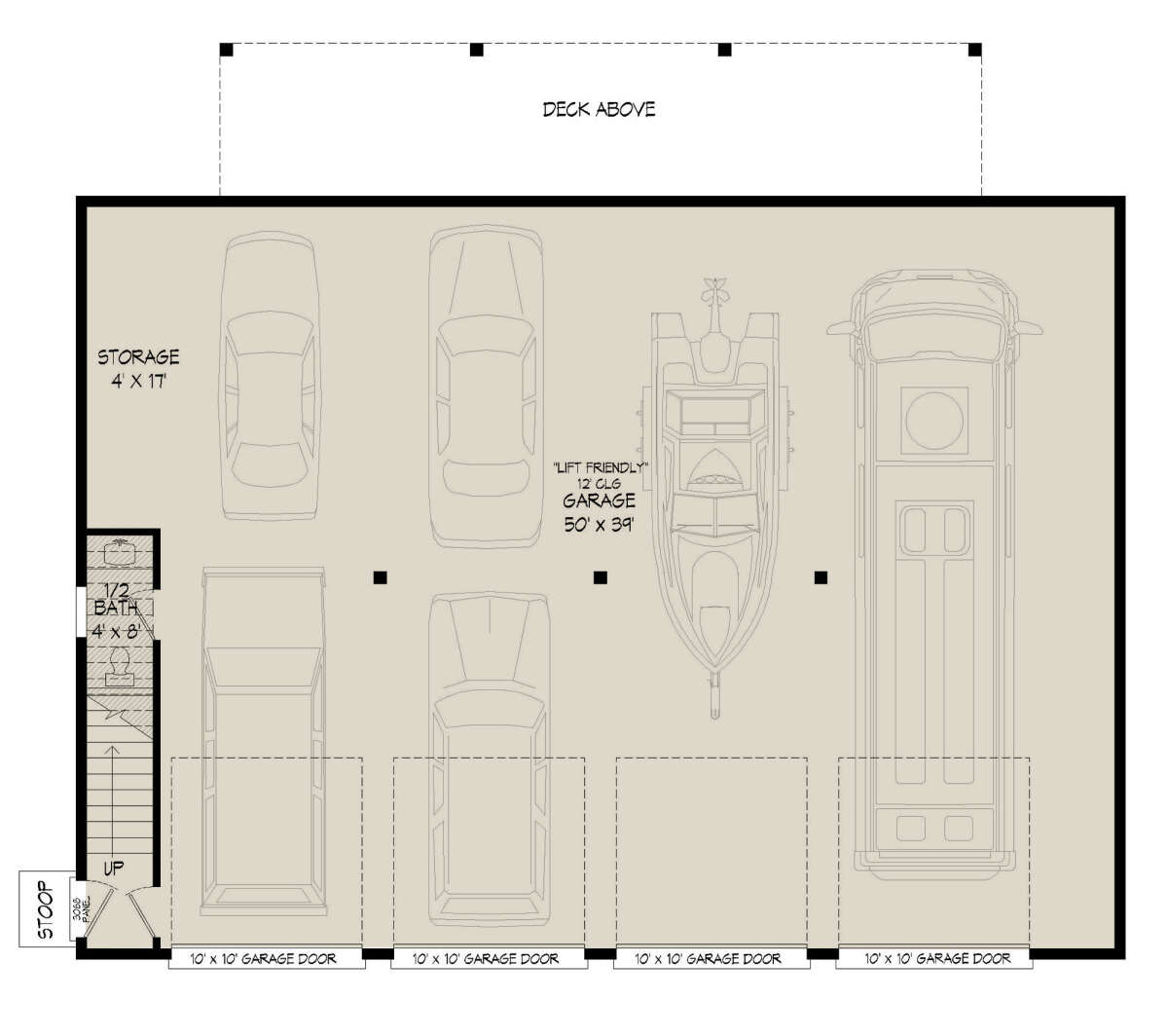 Garage Floor for House Plan #940-00376