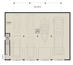 Garage Floor for House Plan #940-00376