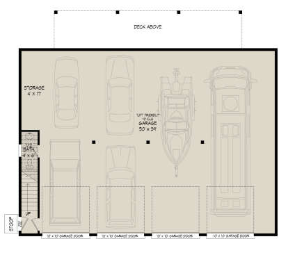 Garage Floor for House Plan #940-00376