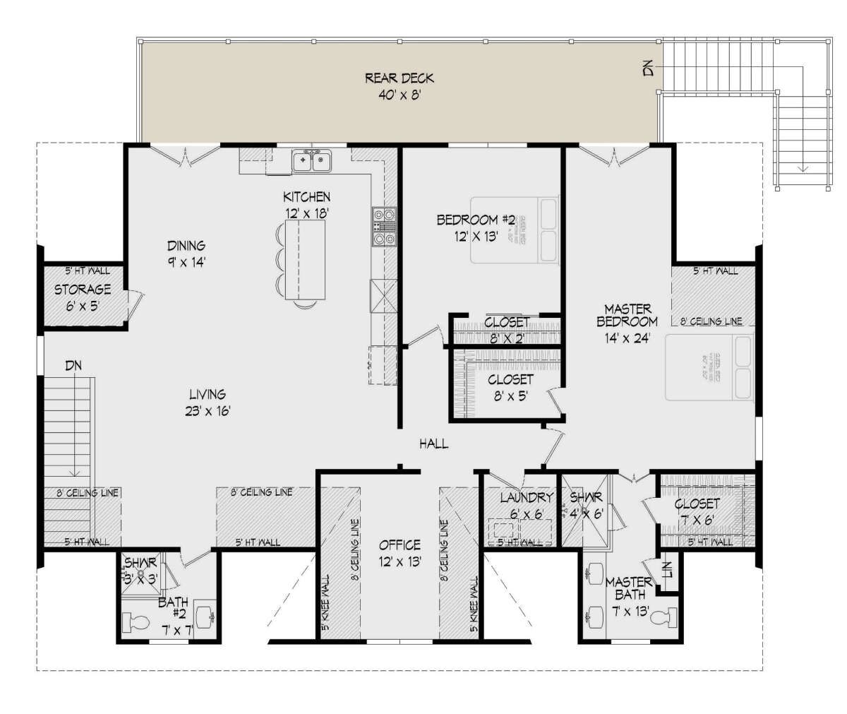 Second Floor for House Plan #940-00376