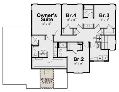 Second Floor for House Plan #402-01714