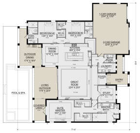 Main Floor for House Plan #5565-00102