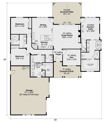 Main Floor for House Plan #035-00943