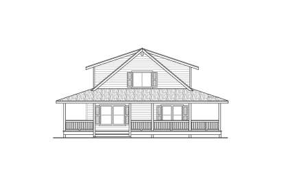 Lake Front House Plan #035-00944 Elevation Photo