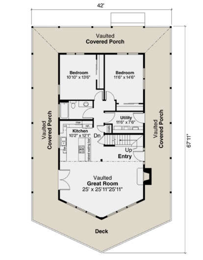 Main Floor for House Plan #035-00944