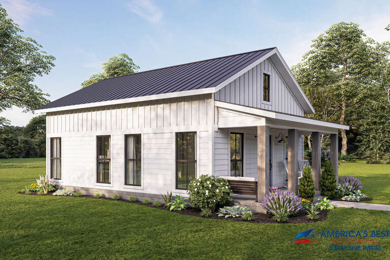 Modern Farmhouse House Plan #041-00259 Elevation Photo