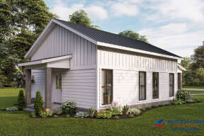 Modern Farmhouse House Plan #041-00259 Elevation Photo