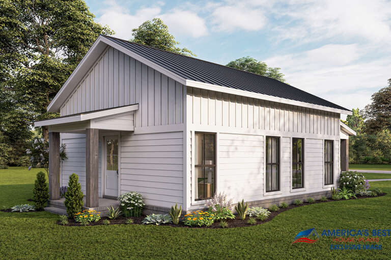 Modern Farmhouse House Plan #041-00259 Elevation Photo