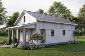 Modern Farmhouse House Plan #041-00259 Elevation Photo