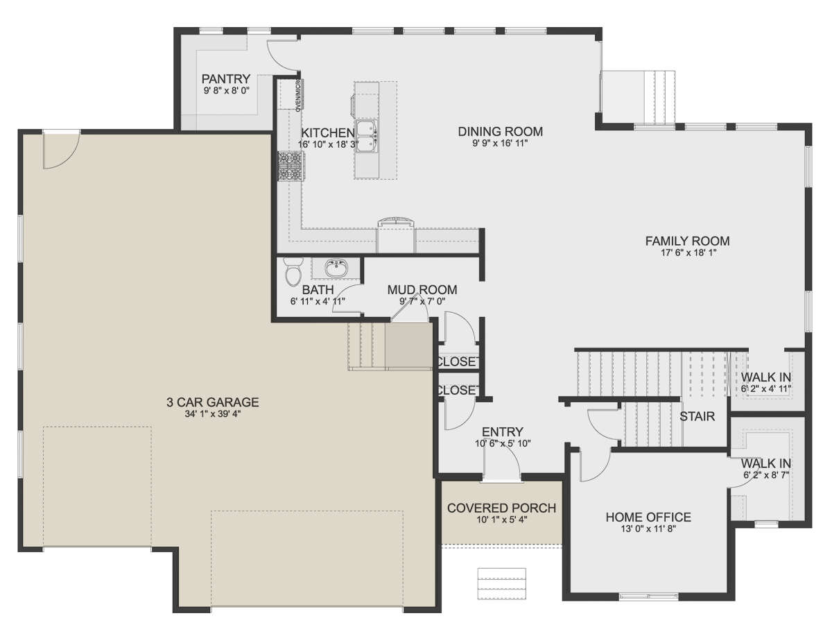 Main Floor for House Plan #2802-00082