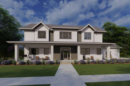 Modern Farmhouse House Plan #425-00039 Elevation Photo