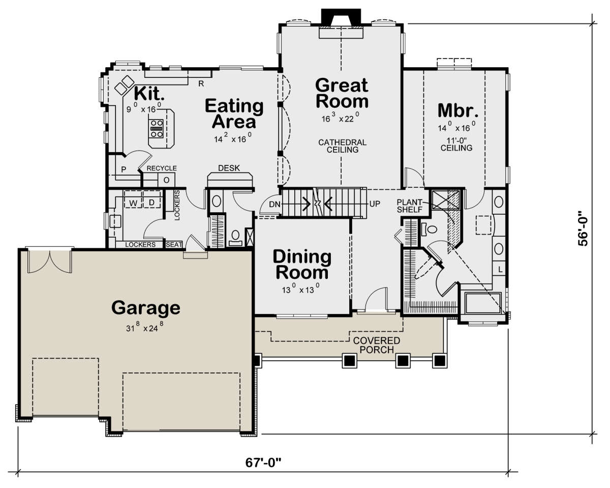 Main Floor for House Plan #402-01716