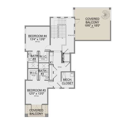 Second Floor for House Plan #5565-00106