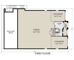 First Floor for House Plan #5565-00107