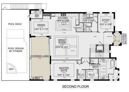 Second Floor for House Plan #5565-00107
