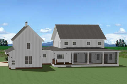 Modern Farmhouse House Plan #6849-00107 Elevation Photo