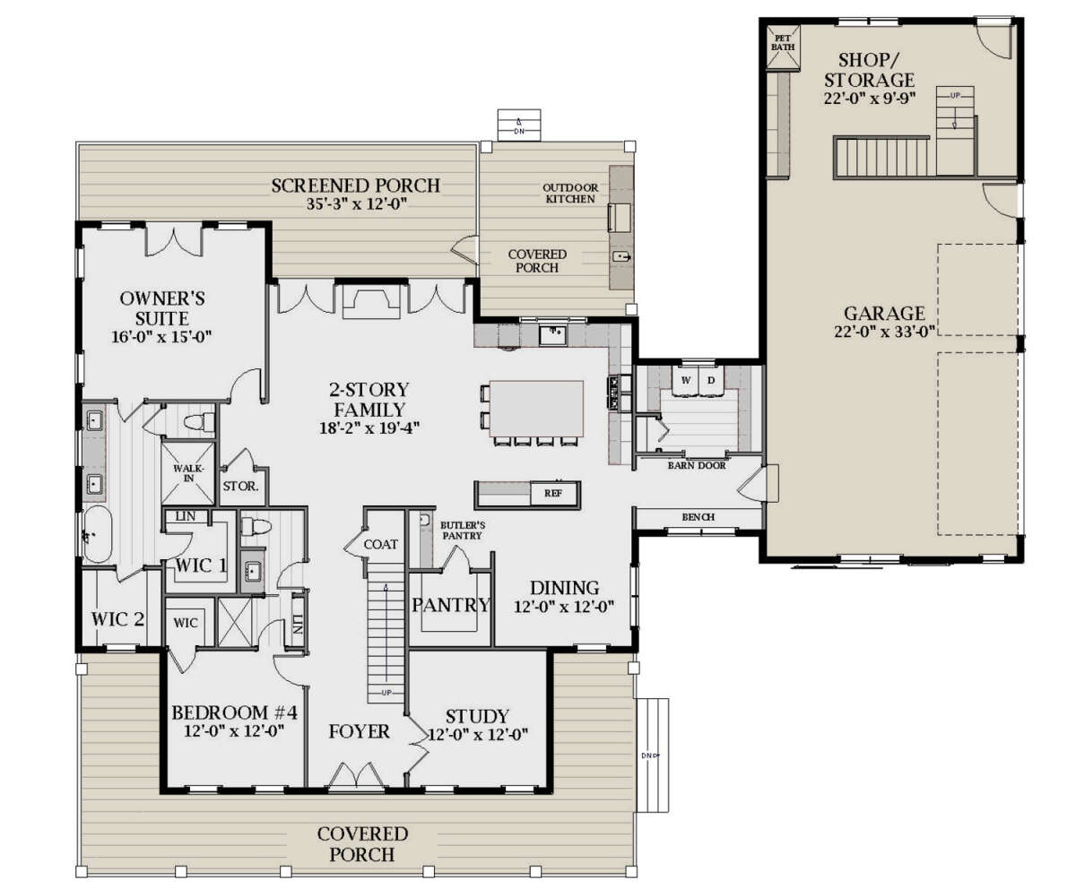 Main Floor for House Plan #6849-00107