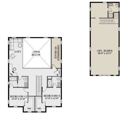 Second Floor for House Plan #6849-00107