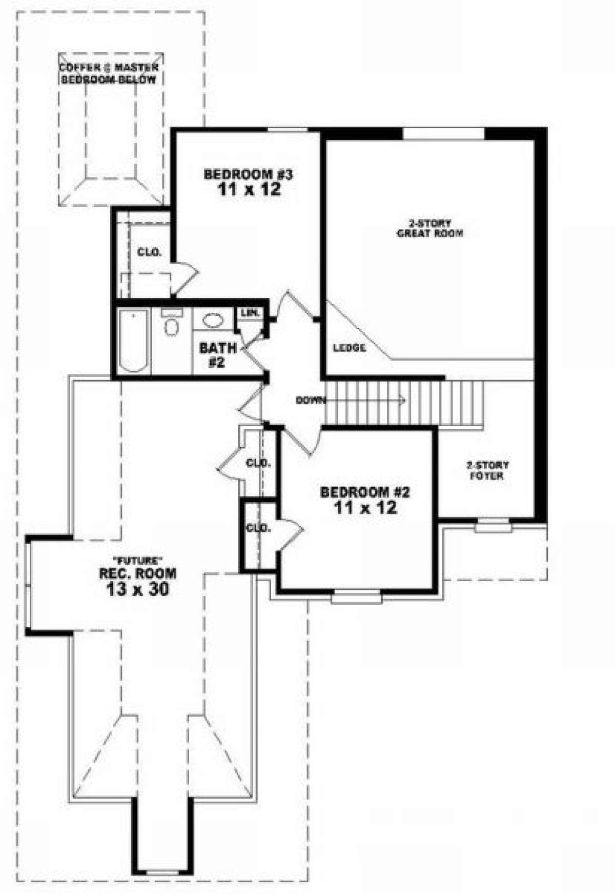 Second Floor for House Plan #053-00306