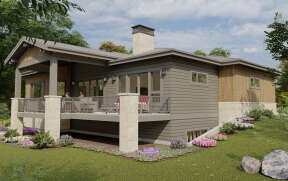 Modern House Plan #425-00040 Elevation Photo